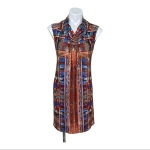 New Directions Multicolor Sleeveless Dress PS